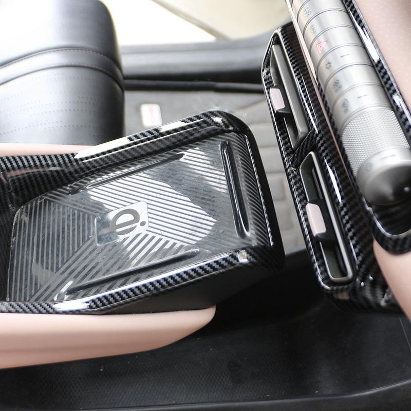 For BYD Dolphin Surf Dolphin Mini Seagull 2024 2025 LHD Gear Shift Panel Sticker Water Cup Cover Frame Interior Accessories