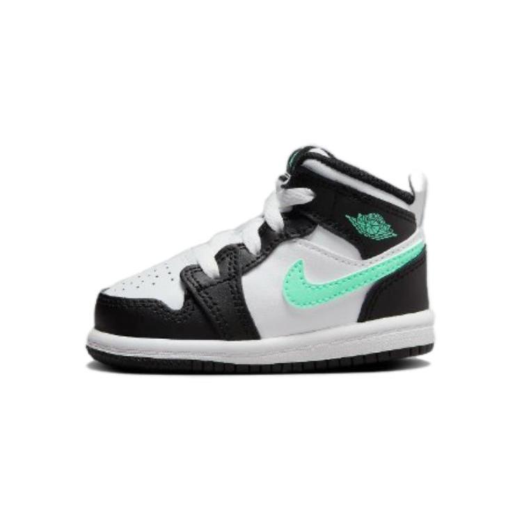 

New Jordan 1 Mid Green Glow TD DQ8425-103 23.5