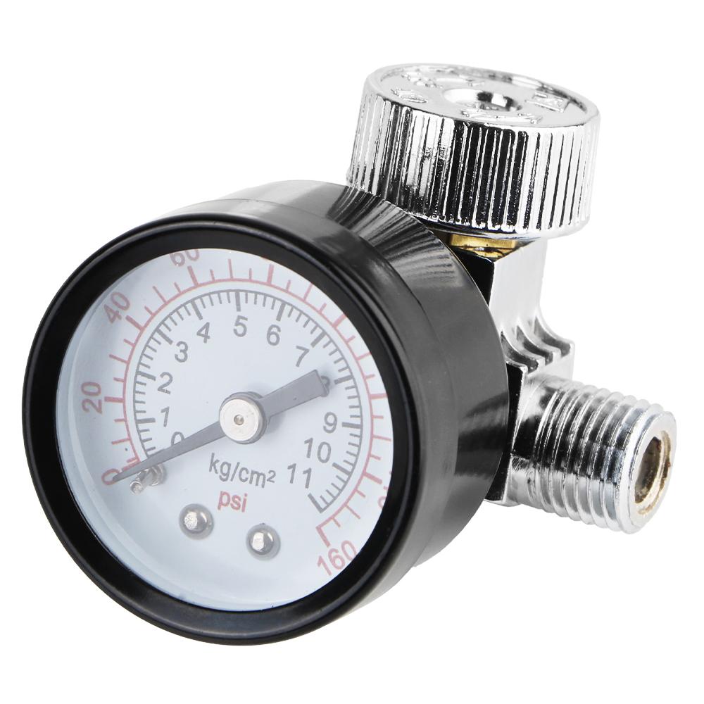 With Pressure Gauge And Valve Pressure Switch Adjustable 1/4 " Spray Gun Air Regulator Air Flow Control Valve Pneumatic Parts
