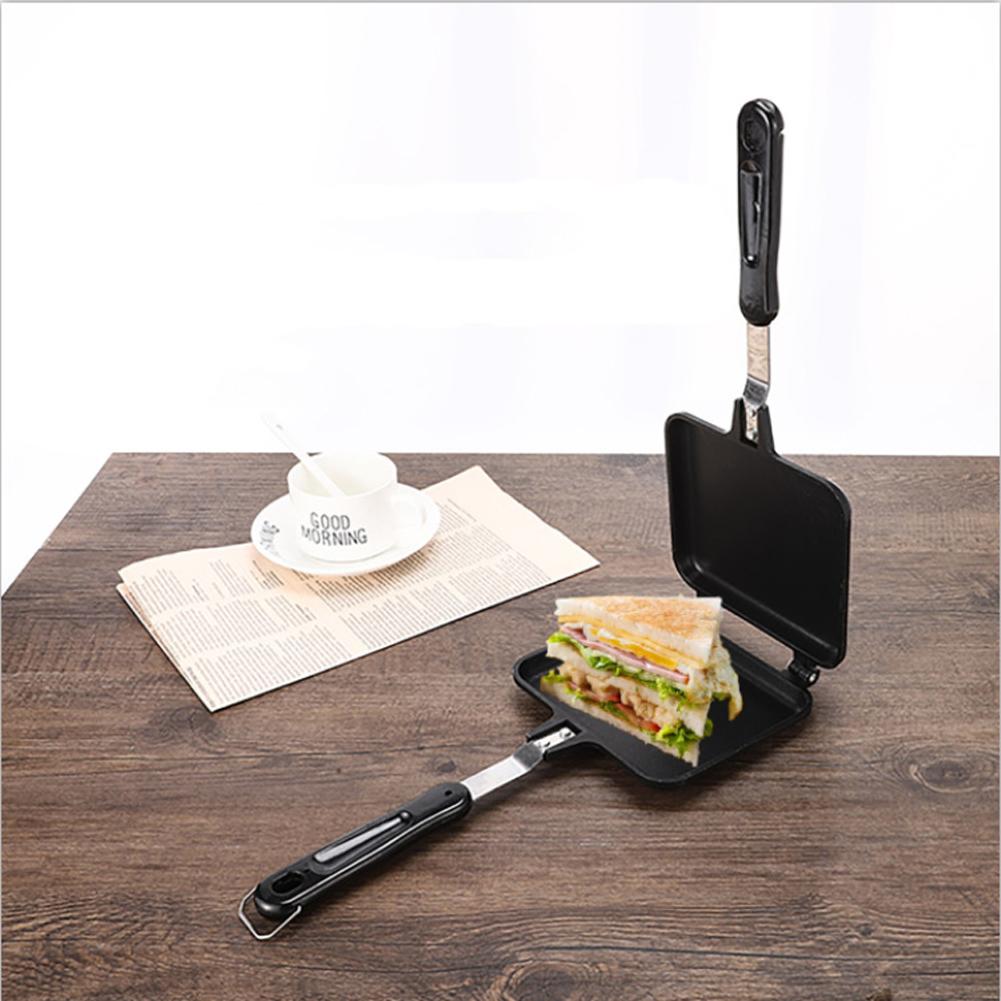 Sandwich Griddle Bread Toast Pan Home Household Kitchen Baking Multipurpose Tool Breakfast Maker DIY Sandwich Waffle Pancake Utility Tool Easy