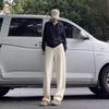 Pre-sale Winter Woolen Straight-Leg Floor-Length Slimming Loose Women's Pants