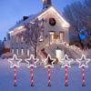 Solar Snowflake & Star Cane LED Garden Light for Outdoor Christmas Decor