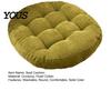 High Elasticity Chair Cushion Round Corduroy Cushion, 16.5 Inch Ultra Soft Seat Pad, Portable Support for Travel Washable Floor Reading Nook