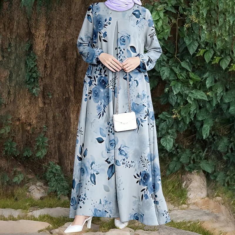 

Muslim Women s Tie Dye Robe, Loose, Casual Daily Attendance Wear, New Arrival in 2025 S бежевий
