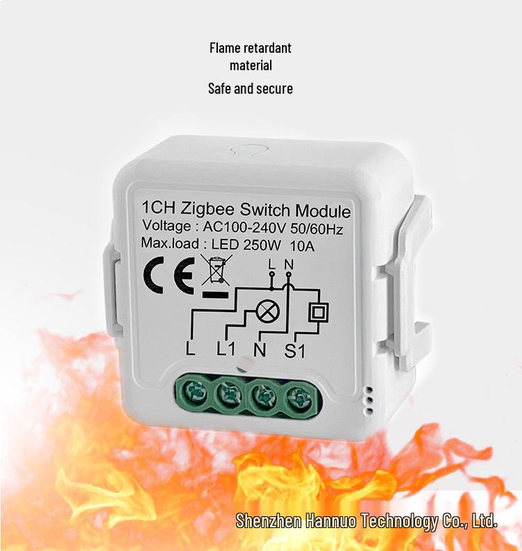 Tuya Zigbee Alexa-Enabled Smart WiFi Switch Module for Voice and APP Control