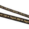 10Yard/Lot 2025 Graduation Satin Ribbon Bronzing Congrats On Congratulations Congrats Grad Decorative Ribbon Gift Wrapping