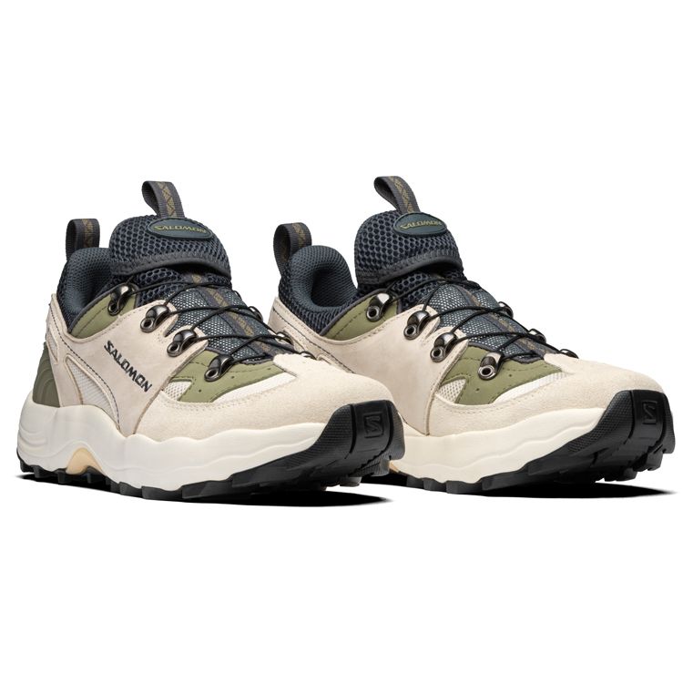 Salomon Raid Wind Advanced Fabric Synthetic Leather Shock Absorbing Non-Slip Durable Lightweight Low-Top Running Shoes Unisex sneaker Ebony 415769