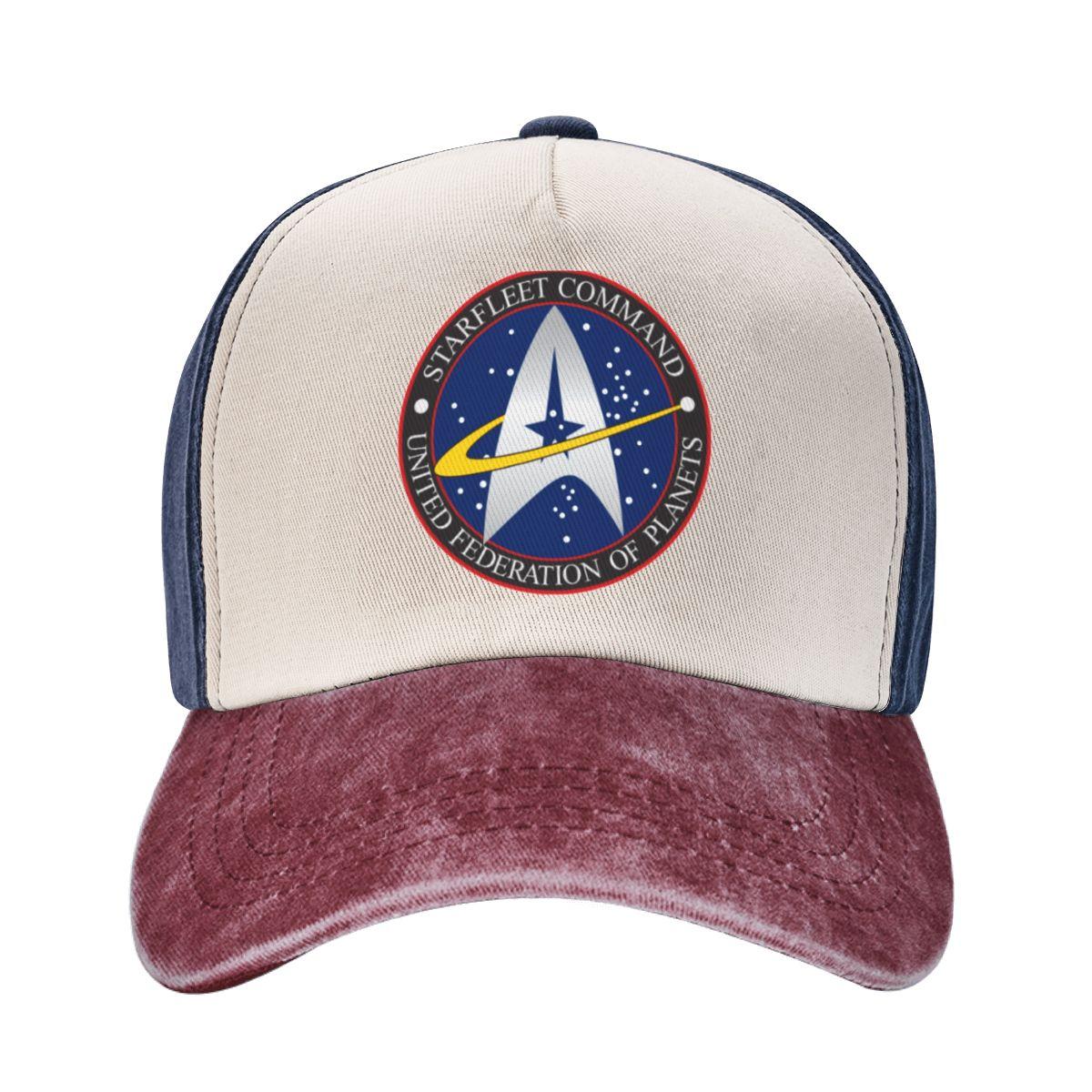 

Кепка Звездного Флота «Звездный путь», шляпа дальнобойщика, классическая потертая потертая шляпа Snapback, унисекс, шапки для активного отдыха, кепка One Size