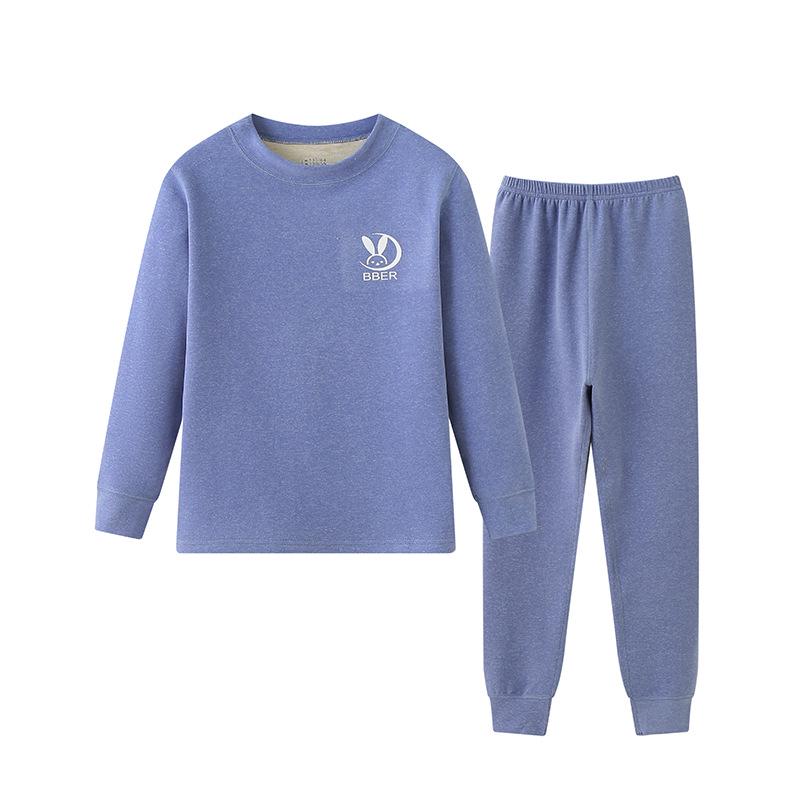 Sous-vêtements d'automne/hiver pour enfants: Ensemble de pyjama chaud de couche de base pour enfants - Vêtement d'intérieur sans coutures comprenant haut et bas