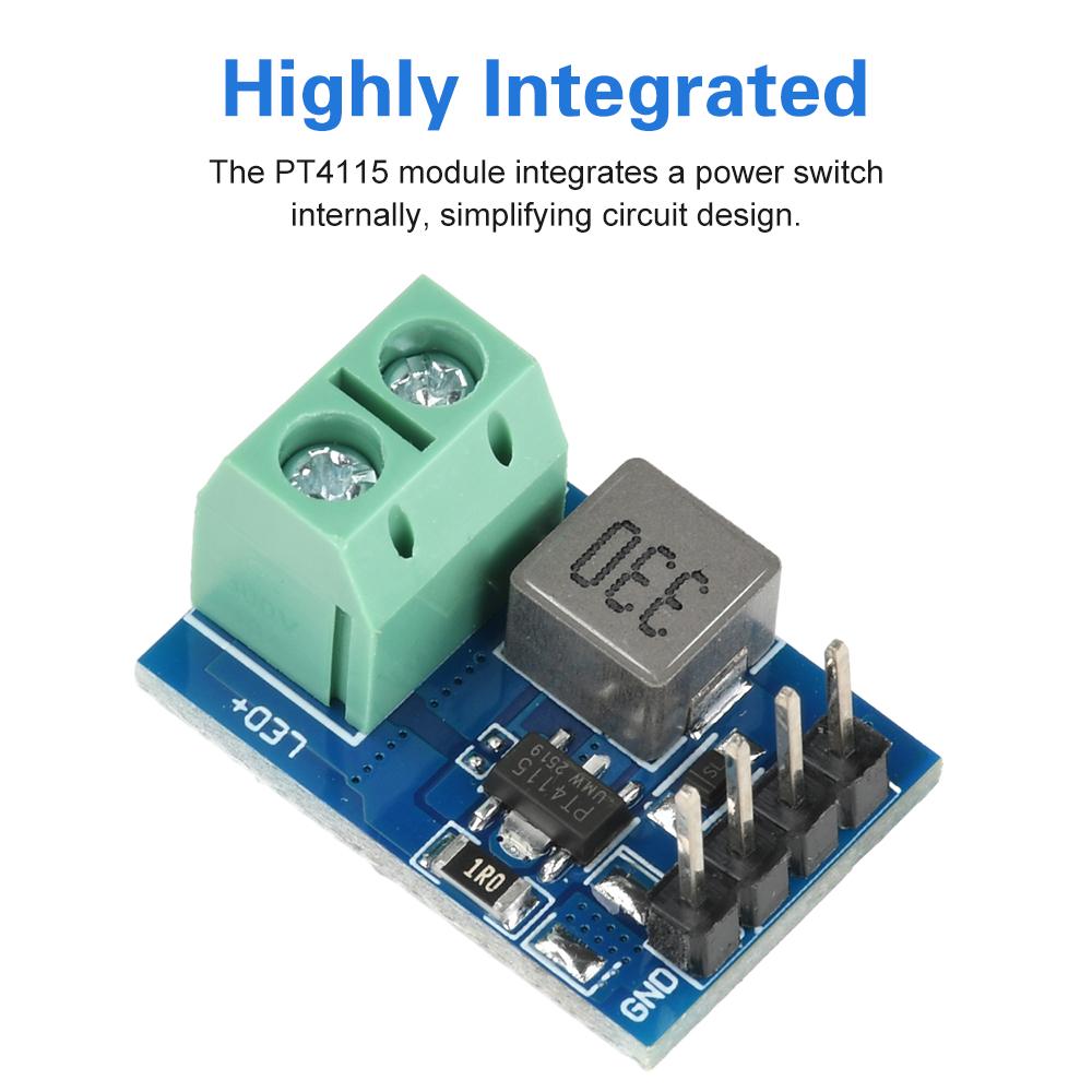 PT4115 LED Driver Module DC 12V Constant Current Output PT4115 1-10S Industrial LED Driver with PWM Dimming for LED Strips