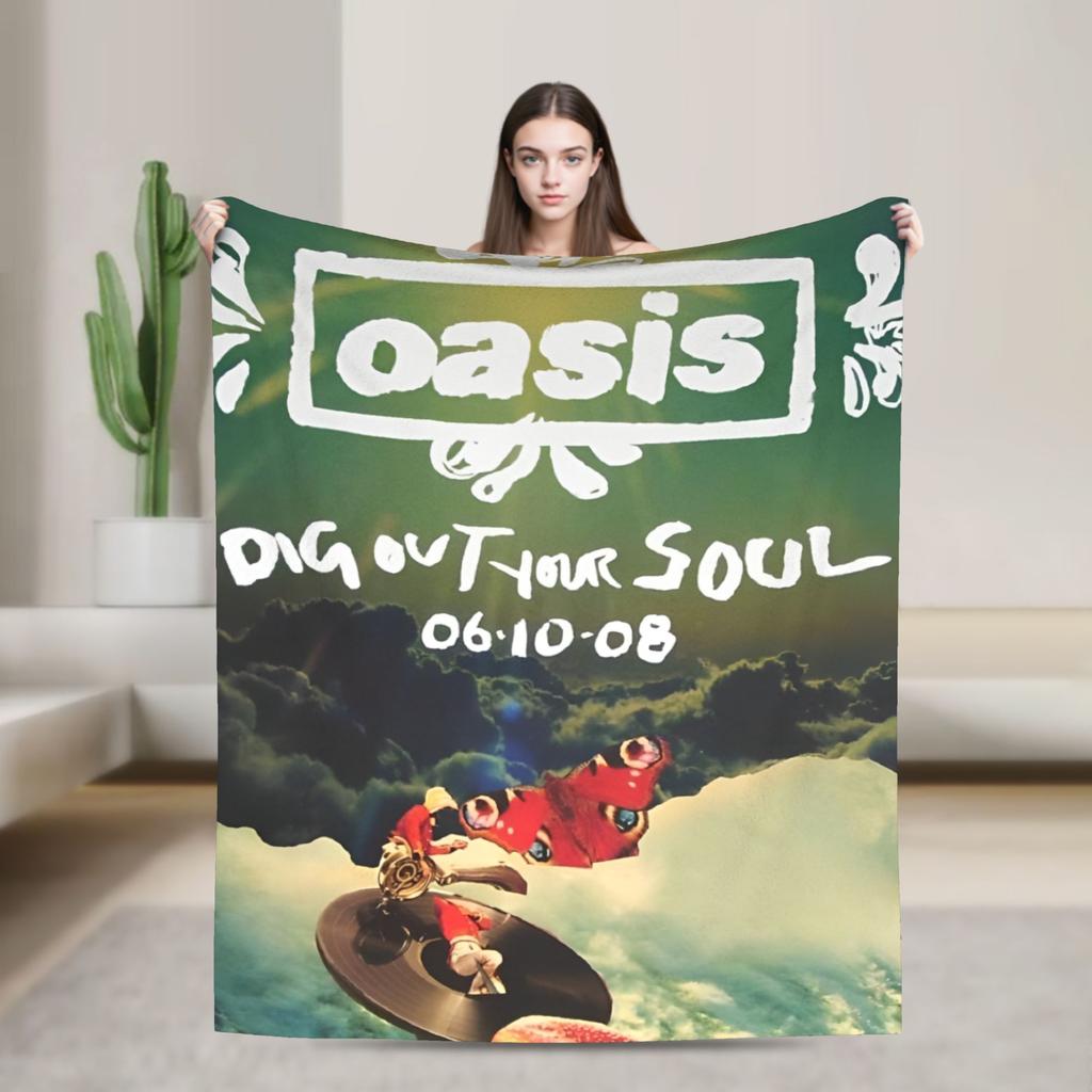 Ossis Band Warm Blankets  Picnic Plush Throw Blanket Novelty Home Decor Flannel Bedspread Sofa Bed Cover