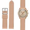 Korlexchi Watch Compatible with Omega and 20mm Watch Accessories Band, Silicone, Moonswatch, X, Swatch, Speedmaster, Unisex, Strap, Waterproof, Soft,
