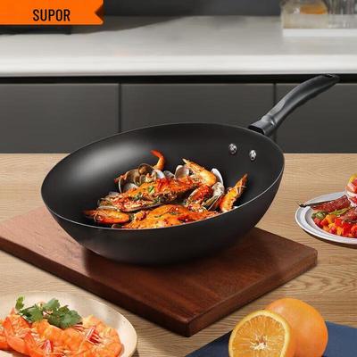 SUPOR Uncoated Rust-Resistant Cast Iron Wok