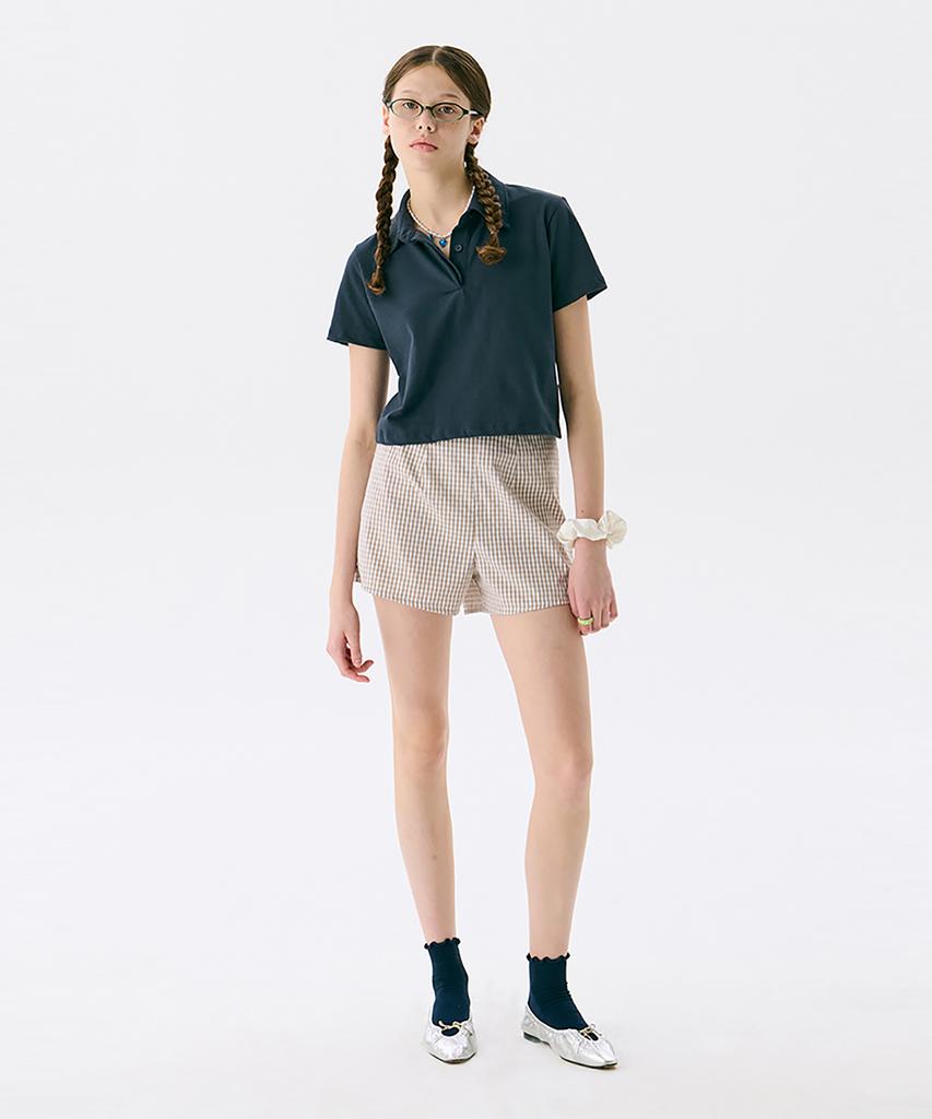 JUNEJUNE SPACE Vol13. Crop Pk T-Shirts_Navy(Vol13. Crop Pk T-Shirt_Navy)