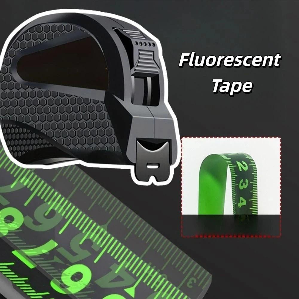 Self Locking Fluorescent Tape Measure Fluorescent Fluorescent Green Marking Tape Woodworking
