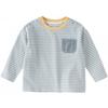 DAVE & BELLA Boys' Striped Long Sleeve Cotton T-Shirt