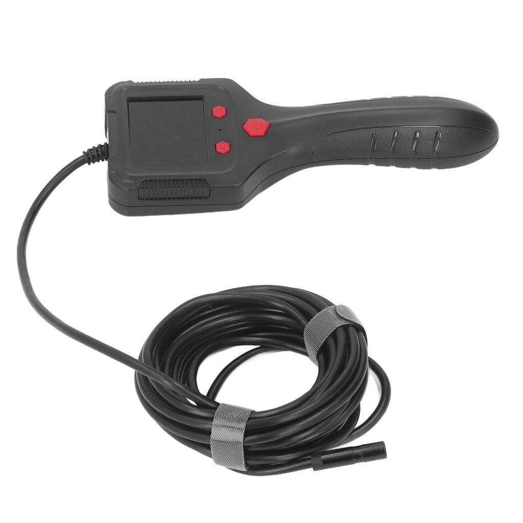 Průmyslový endoskop s kamerou, ruční inspekční boroskop, 2,4palcový LCD displej, 8mm objektiv, IP67, vodotěsný