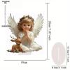 Peace & Love Baby Angel Prayer - 2D Flat Acrylic Desktop Ornament, Wall Decor Art, Four Seasons Decoration, Novelty Home Decor