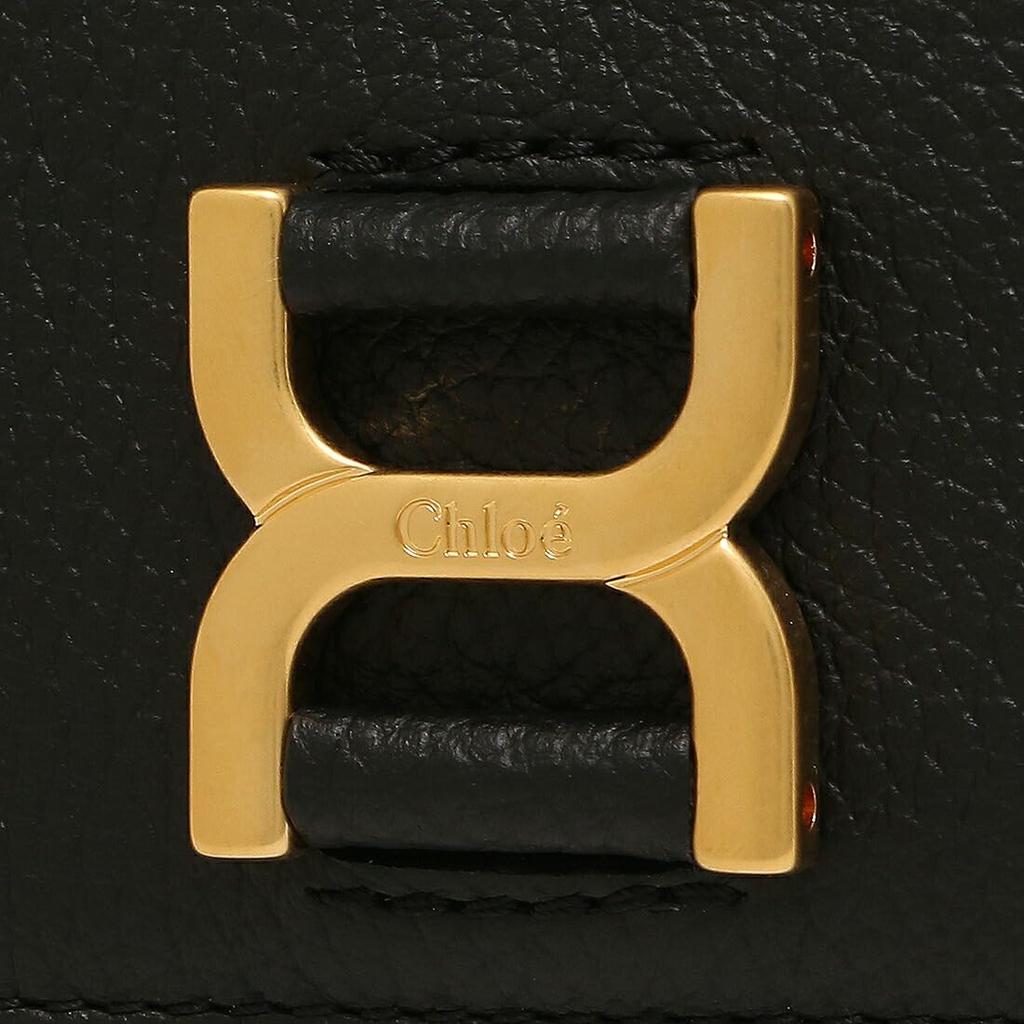 Dreifach faltbare Geldbörse Mercy Compact Wallet Logo Schwarz CHC23AP097I31 001 [Chloe] Damen [Artikel]