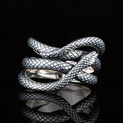 New Newly Snake Rings for Women Punk Style Antique Color Vintage Party Accessories Personality Female Ring Animal Jewelry