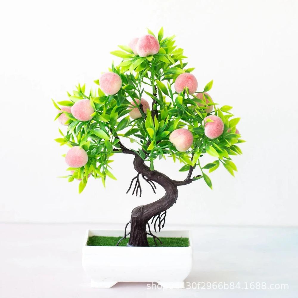 Artificial Plants Bonsai Small Fruit Tree Potted Bonsai Simulation Decor Artificial Ornaments Artificial Plant Bonsai Home Decor