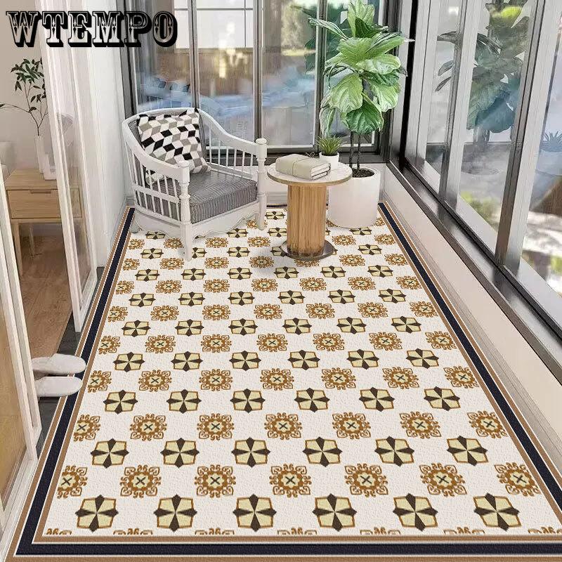 Balcony Floor Mat Waterproof Washable Bay Window Mat Non Slip Foot Mat Easy To Maintain Floor Mat