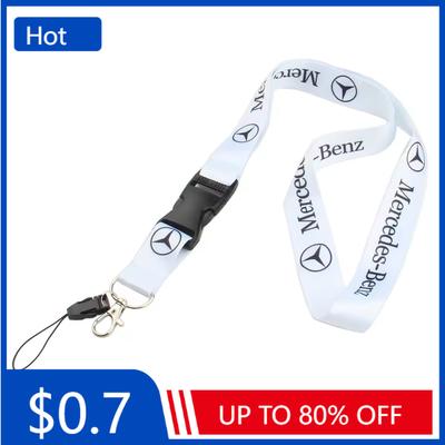Autosticker Voor Mercedes Benz Motorrad Lanyard Nylon Bedrukt Embleem Zwarte Stijl Sleutelhanger motoraccessoires gadget auto Fas