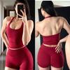 Women's Square Neck Deep Open Back Halter Bralette - Thick Straps, Slim-Fit, Removable Pads, Outerwear-Friendly