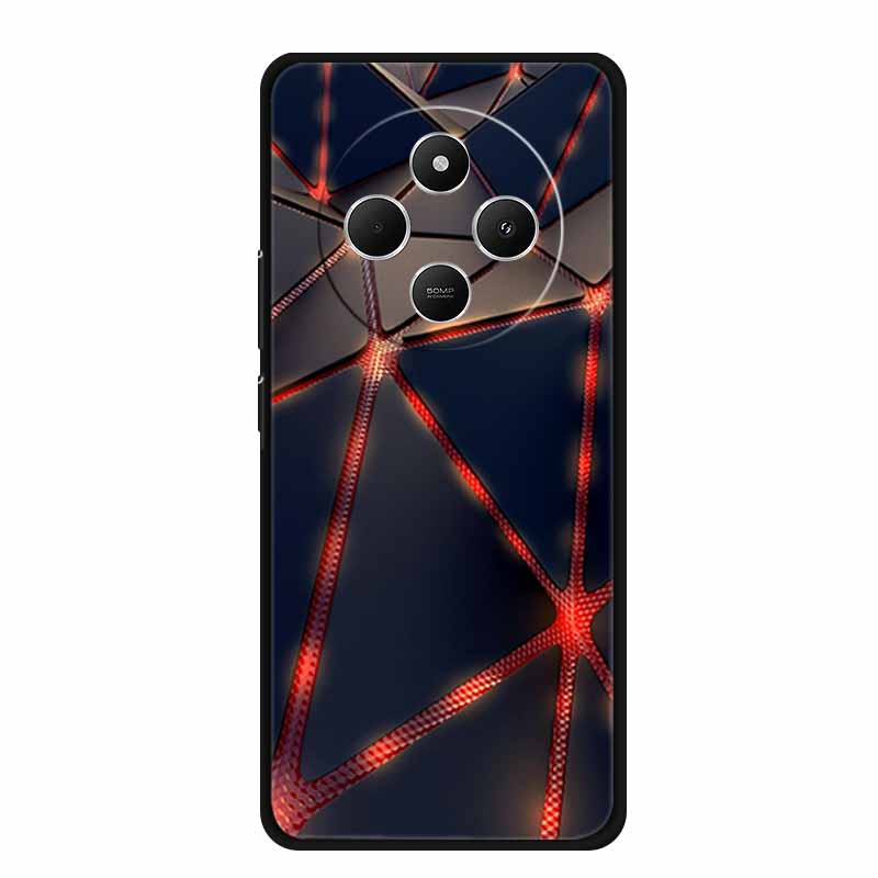 For Xiaomi Poco C75 Case PocoC75 Coque Black Silicone Soft Phone Case For Redmi 14C 14R A3 Pro Back Cover Case Redmi14C 14 C Bag