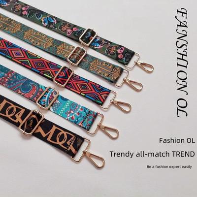 Bolso bandolera étnico para mujer: correa ancha reemplazable DIY