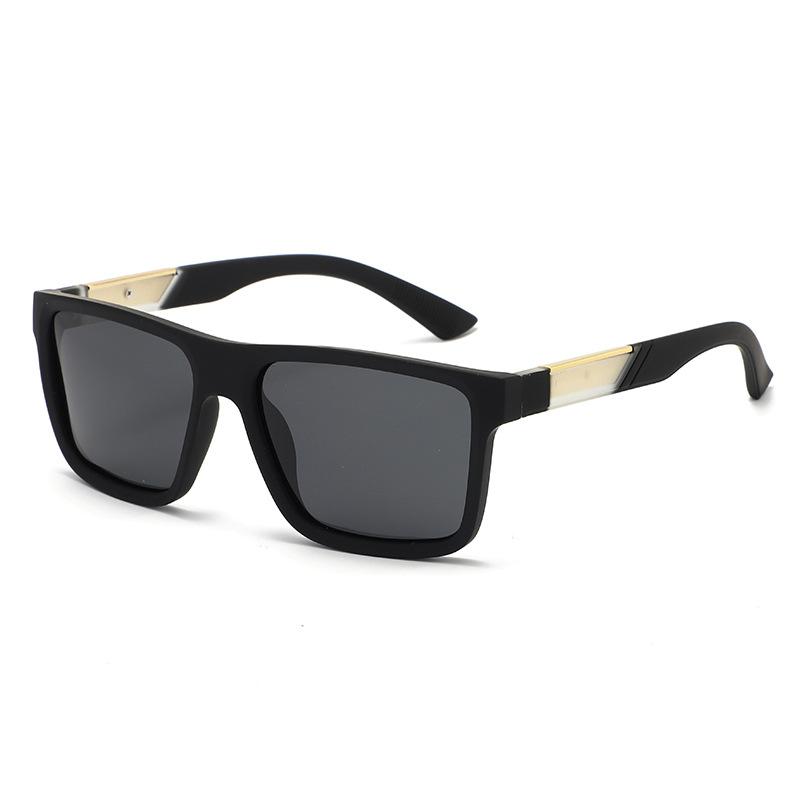 Stylish Polarized Sunglasses for Men Fashionable Square-Frame UV-Protective UV400 Shades Eyewear High-End Classic Driving Shades