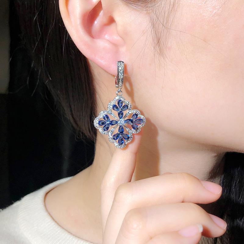 E0311 Multi-Color Optional, Jewelry Creative Women'S Earrings, High-End 3A Zircon Earrings