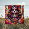 1PC Custom Name Day Dead Celebration Flannel Blanket Versatile,all-season Throw Suitable for the Living Room,bedroom,camping,travel,and Gift
