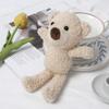 Hot! 20 Cm High Bear  Doll  Backpack  Pendant Solid Color Plush Stuffed Animal Bear Toy