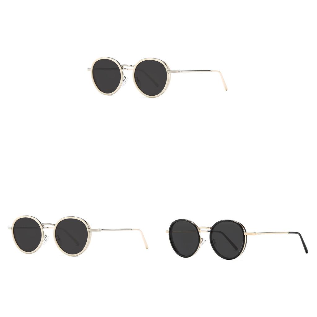 Fashion Womens Round Frame Sunglasses Protection For Outdoor Travel