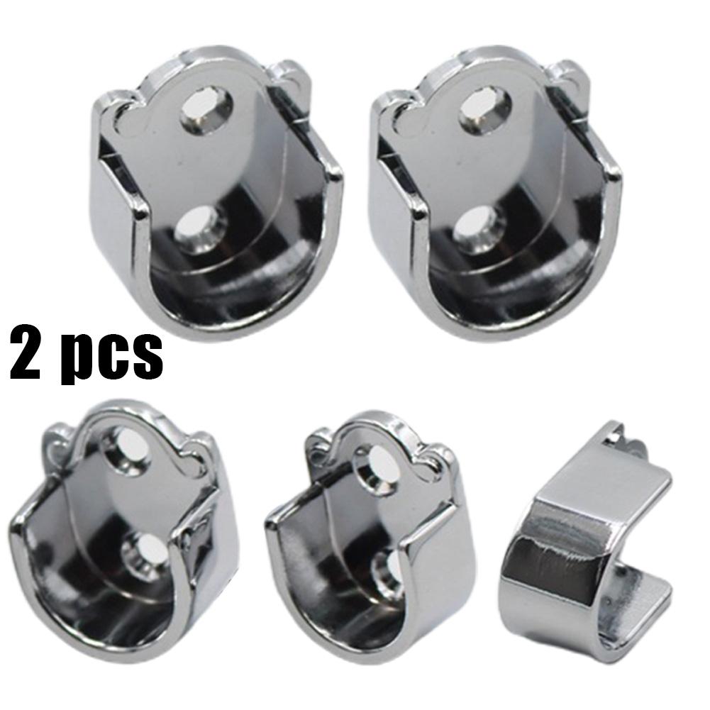 Bracket 2 Shower Curtain Rod Bracket Installing Clothes Pole Material Made Of Zinc Alloy Sturdy Enough Brand New