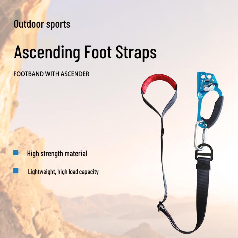Outdoor Climbing Foot Ascender and Strap Set Universal