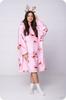 Blanket Sweatshirt Oversize Warm Thick Blanket Sweatshirt 2in1 Reindeer Fur [Kb-W37]