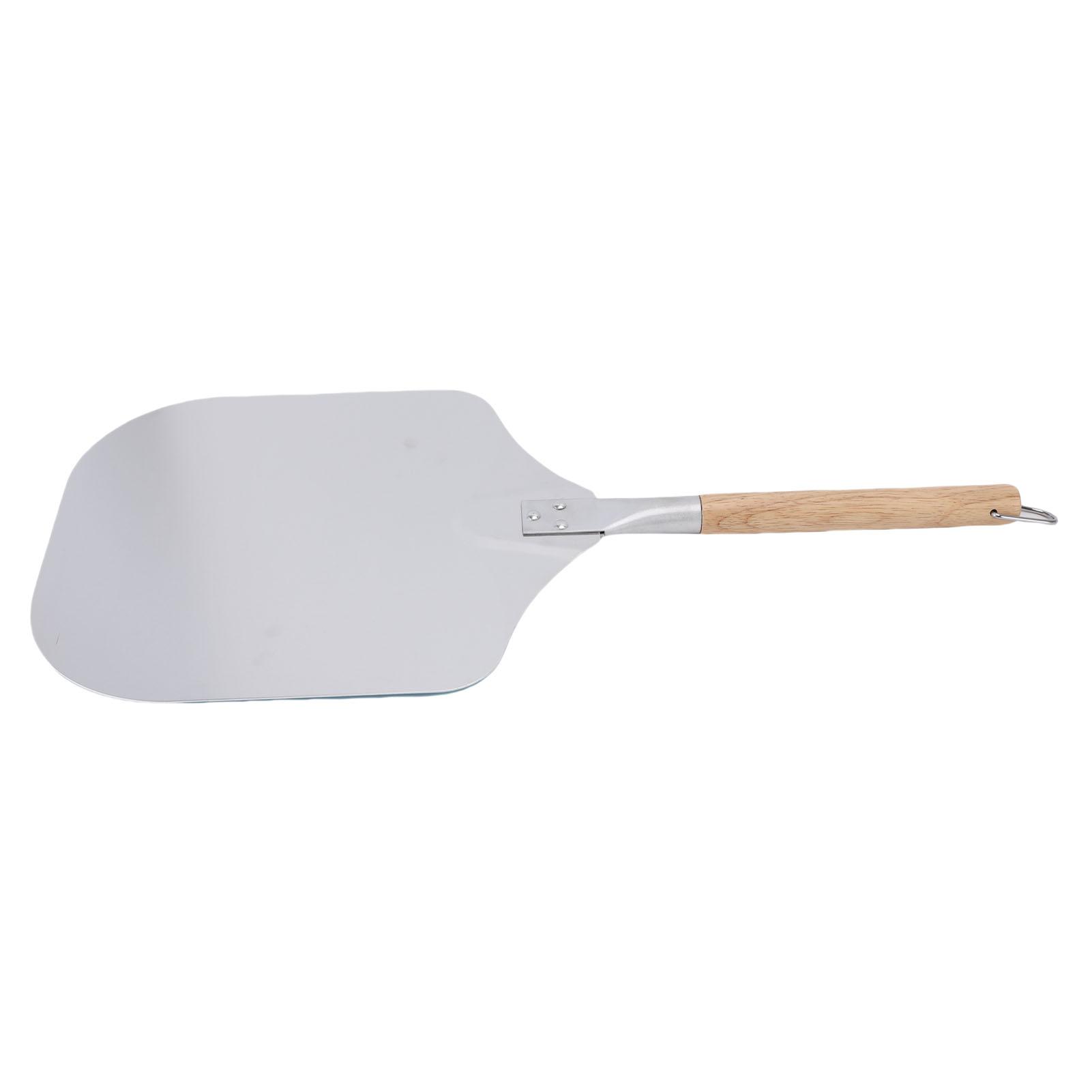 

Aluminum Pizza Peel Long Wooden Handle Multifunctional Pizza Spatula for Bread Cake Home Bakery