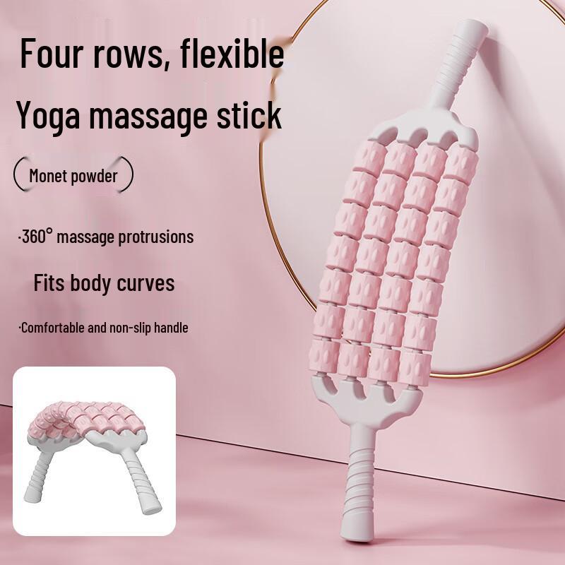 Children s Bendable Four-Row Spiky Sensory Massage Roller