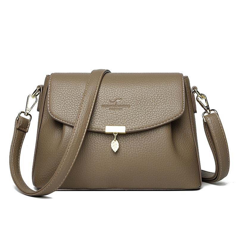 PU Muttertasche Schultertasche Umhängetasche Kleine quadratische Tasche Vintage Pendler Handtasche für Damen