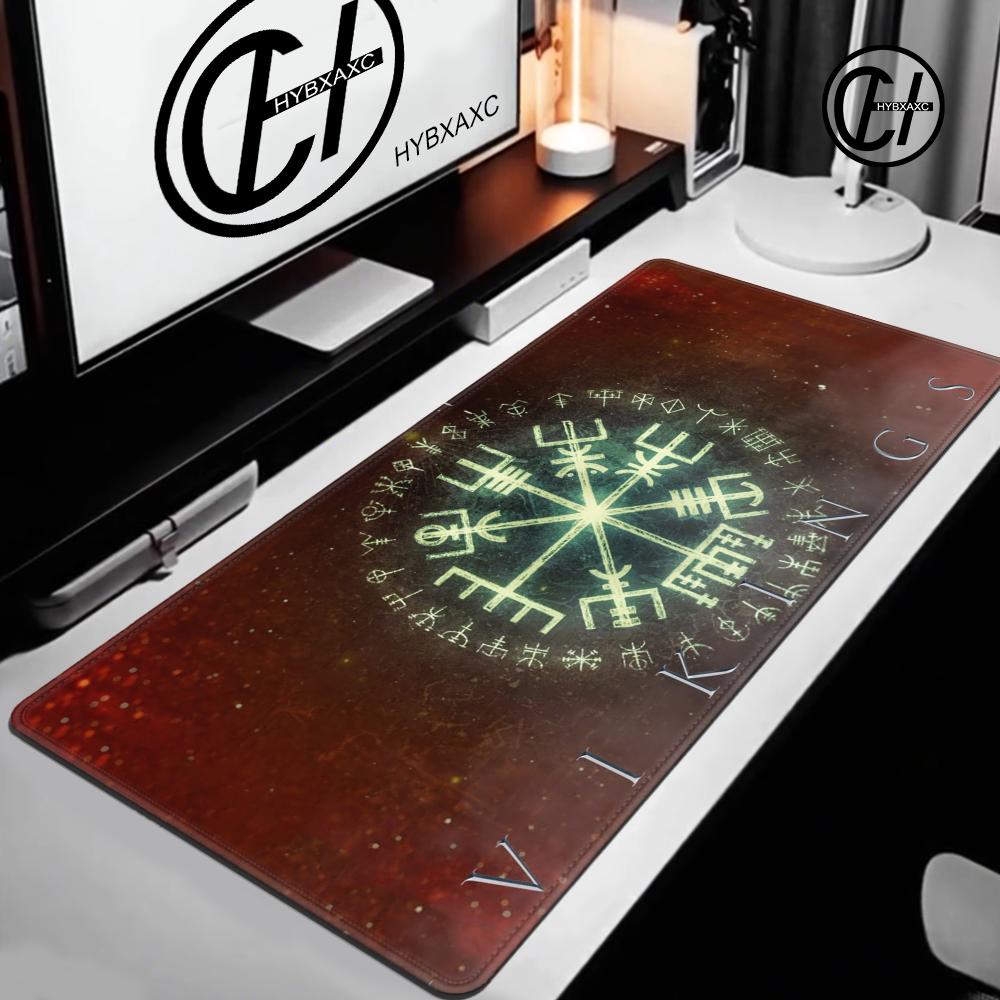 VikingVegvisir Logo Mousepad INS Tide Large Thickened Mouse Pad Oversized Gaming Keyboard Notebook Table Mat for PC Computer