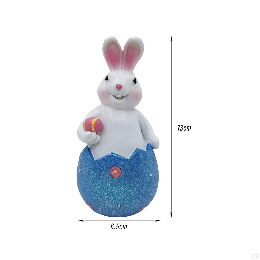 Adorable Easter Egg Bunny Decoration Statue for Garden Home Table Centerpiece