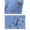 Sommer-Jeansshorts für Herren Dünner Stil 5-Punkt Mittellang Lässige Sporthosen Locker Gerade Slim-Fit Hosen