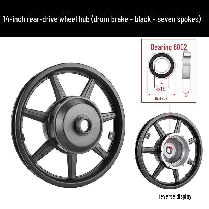 14" faltbares Elektrofahrrad Dual-Antrieb Nabenmotor 36V/48V 350W/400W/500W