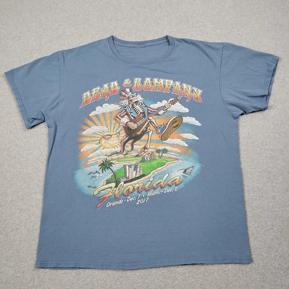 

New Dead amp Company Band 2017 Florida Deadhead Rock Blue S to 5XL Shirt ZL395 Unisex T-Shirt XL