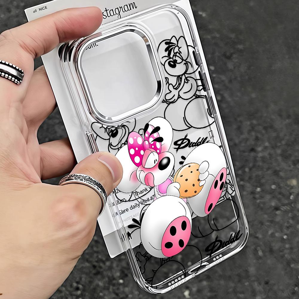 Capa de Celular Nova Diddls Mouses Desenho Animado Para Samsung Galaxy A57 A56 A36 A26 A55 A35 A16 A54 A34 A25 A24 A15 A14 A73 A53 A33 4G 5G