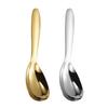 Gold Stainless Steel Thickened and Deepened Communal Distribution Household Rice Porridge Spoon Large Soup Spoon Cooking Spoon