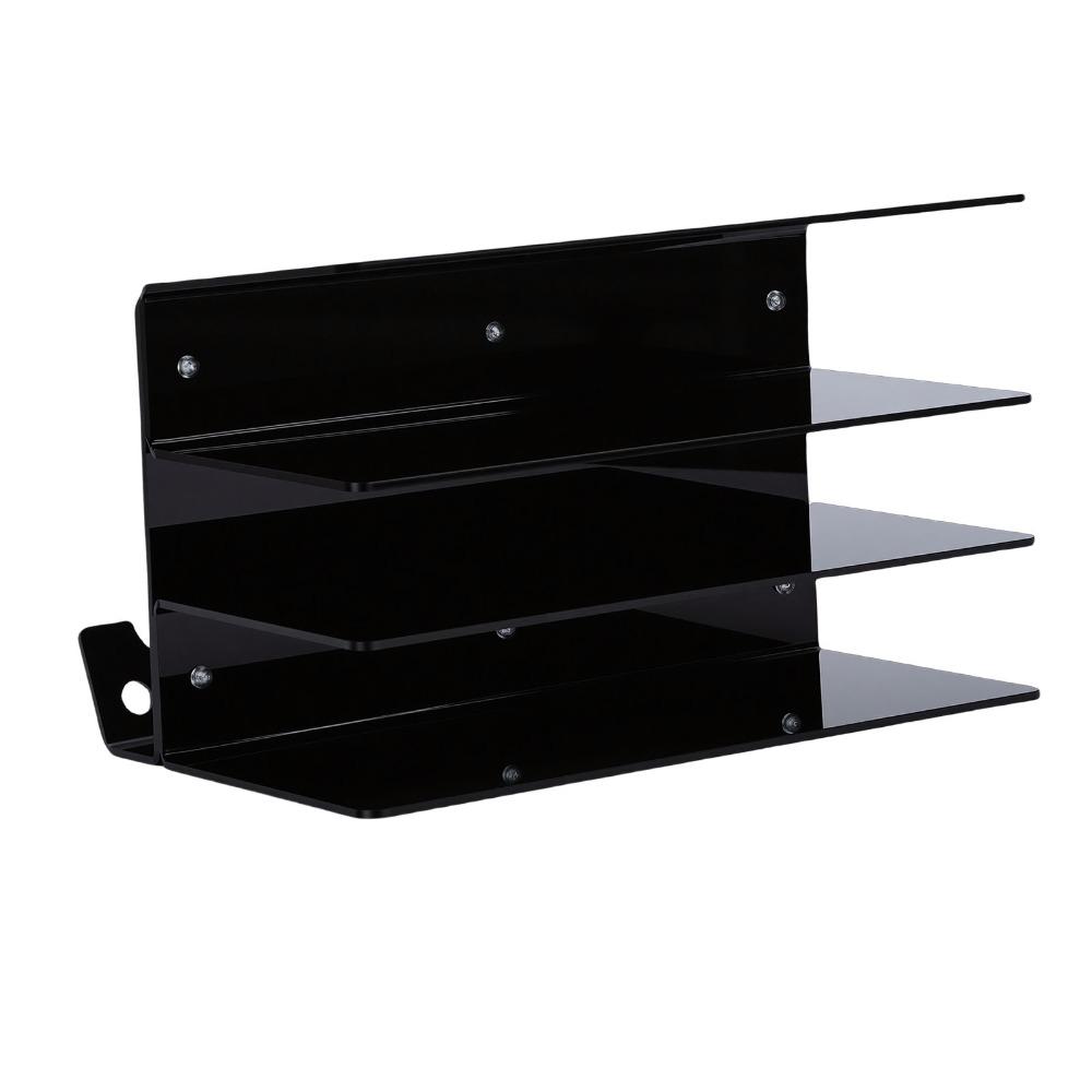 Durable Transparent Black Keyboard Storage Rack 18x26.5x16cm Acrylic Keyboard Organizer Keyboard Display Stand For Gaming Desk