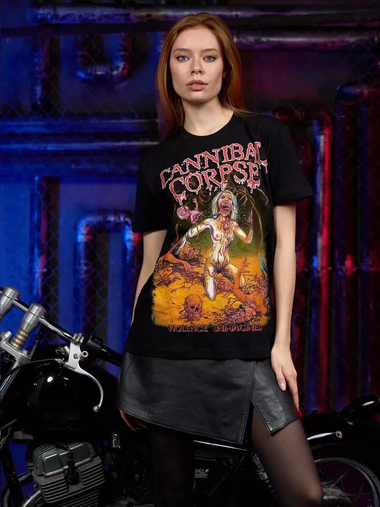 Cannibal Corpse Short-sleeved Printed Crew Neck Retro Cotton T-shirt Summer Breathable Hip Pop T-shirt Top Y2K Hip Pop Unisex